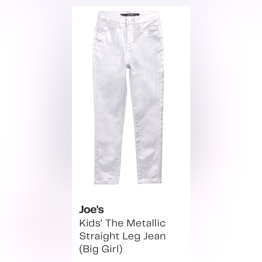 Girls Size 10 Joe's Metallic Jeans